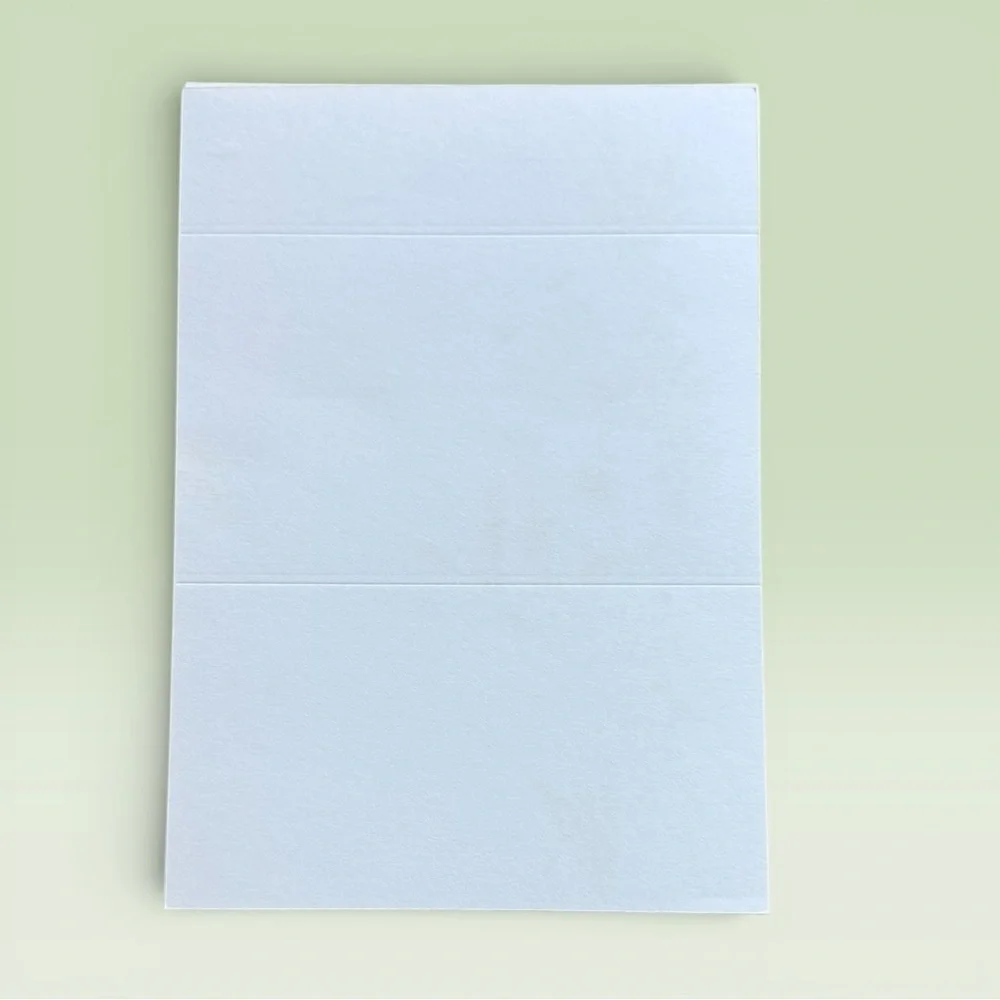 Vintage Tri-Fold Cardstock Self-Mailing Note Cards w/Gold Circular Seals